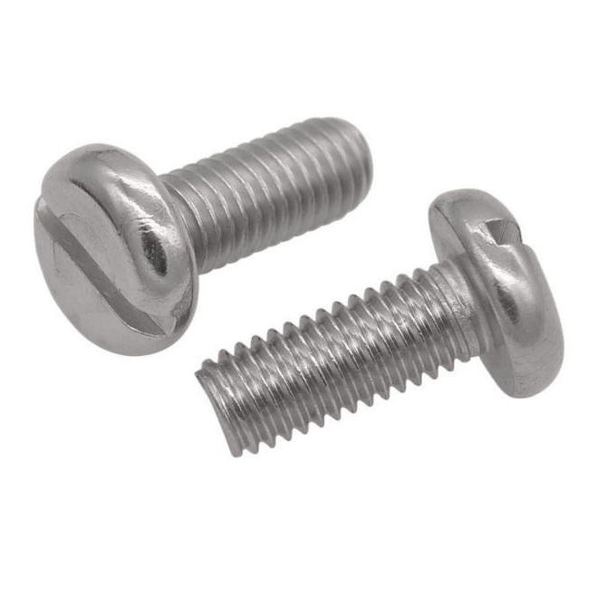 Tornillos de cabeza plana ranurados DIN85 Inox