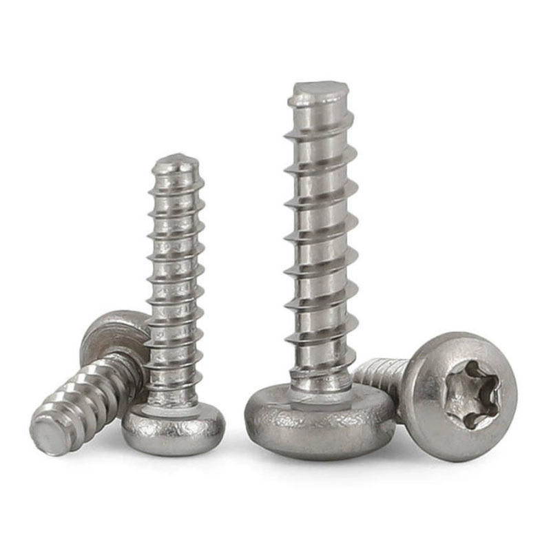 Tornillo de rosca Torx de cabeza plana con rosca PT para plástico